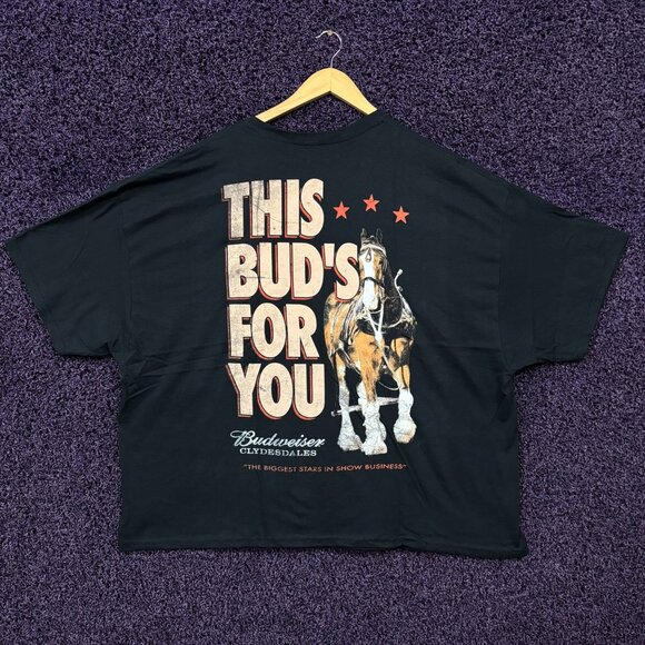 Budweiser This Bud's For You Oversized T-Shirt Size Extra Large - Picture 1 of 4